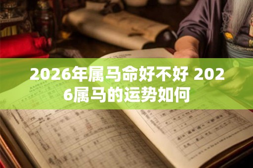 2026年属马命好不好 2026属马的运势如何 2026年属马命好不好 2026属马的运势如何