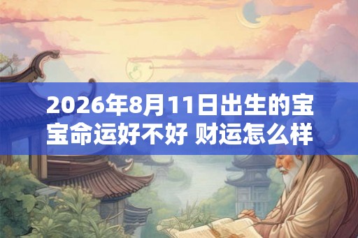 2026年8月11日出生的宝宝命运好不好 财运怎么样