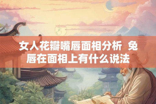 女人花瓣嘴唇面相分析  兔唇在面相上有什么说法