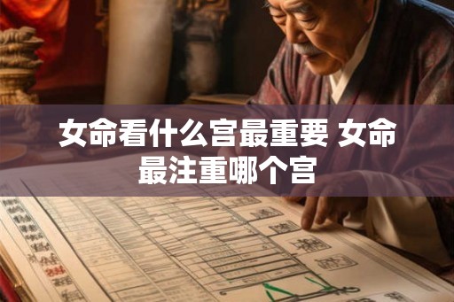 女命看什么宫最重要 女命最注重哪个宫