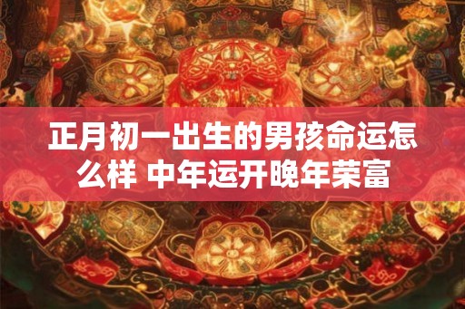 正月初一出生的男孩命运怎么样 中年运开晚年荣富