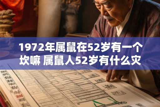 1972年属鼠在52岁有一个坎嘛 属鼠人52岁有什么灾