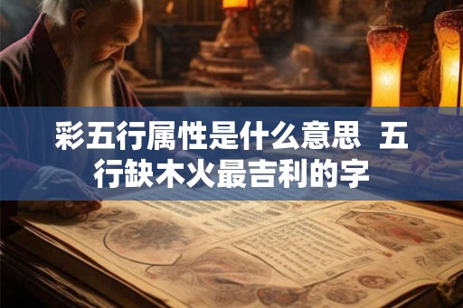 彩五行属性是什么意思  五行缺木火最吉利的字