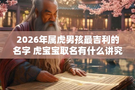 2026年属虎男孩最吉利的名字 虎宝宝取名有什么讲究
