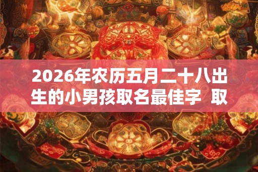 2026年农历五月二十八出生的小男孩取名最佳字 取什么名字好 2026年农历五月二十八出生的小男孩取名最佳字 取什么名字好