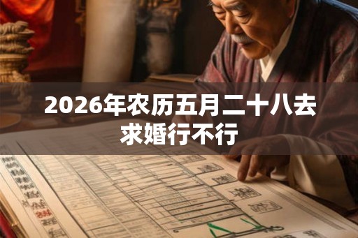 2026年农历五月二十八去求婚行不行