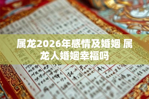 属龙2026年感情及婚姻 属龙人婚姻幸福吗