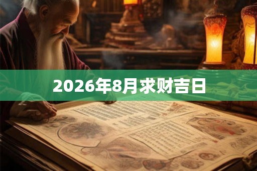2026年8月求财吉日