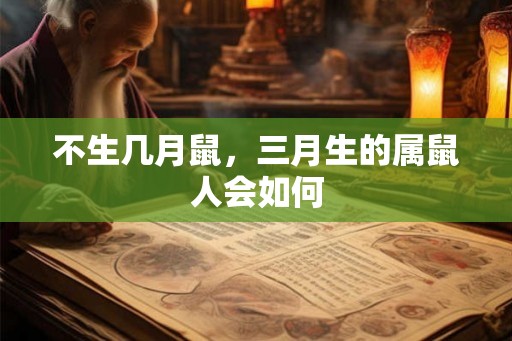 不生几月鼠,三月生的属鼠人会如何 不生几月鼠,三月生的属鼠人会如何