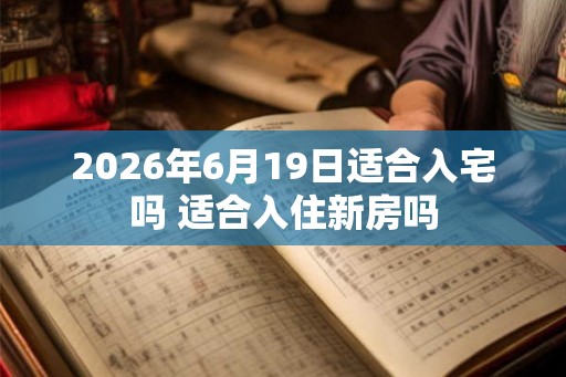 2026年6月19日适合入宅吗 适合入住新房吗 2026年6月19日适合入宅吗 适合入住新房吗