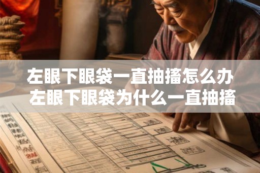 左眼下眼袋一直抽搐怎么办 左眼下眼袋为什么一直抽搐