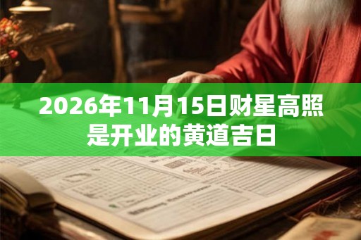 2026年11月15日财星高照是开业的黄道吉日