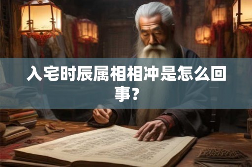 入宅时辰属相相冲是怎么回事？