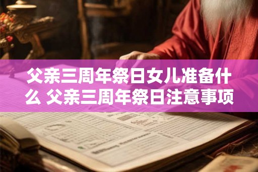父亲三周年祭日女儿准备什么 父亲三周年祭日注意事项