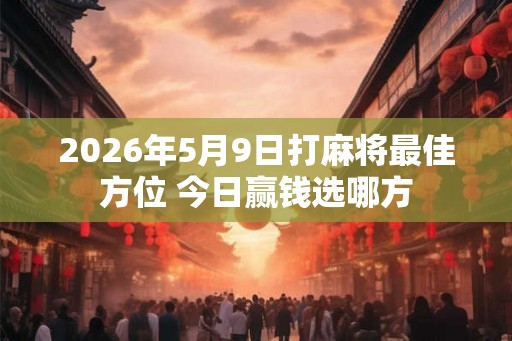 2026年5月9日打麻将最佳方位 今日赢钱选哪方