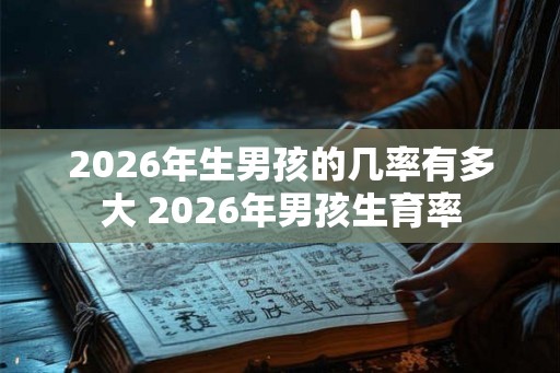 2026年生男孩的几率有多大 2026年男孩生育率