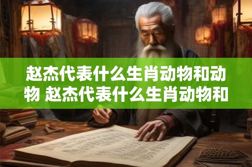 赵杰代表什么生肖动物和动物 赵杰代表什么生肖动物和动物之间