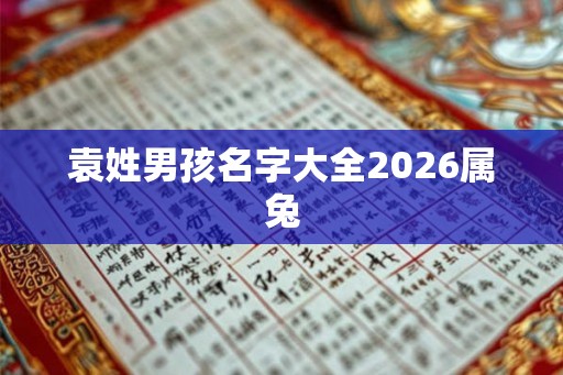 袁姓男孩名字大全2026属兔 袁姓男孩名字大全2026属兔