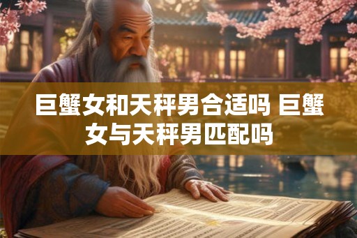 巨蟹女和天秤男合适吗 巨蟹女与天秤男匹配吗