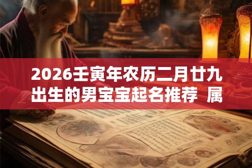 2026壬寅年农历二月廿九出生的男宝宝起名推荐  属虎取名