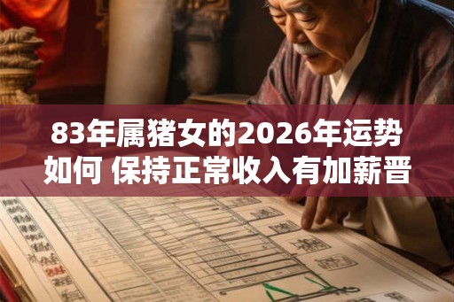 83年属猪女的2026年运势如何 保持正常收入有加薪晋职机会