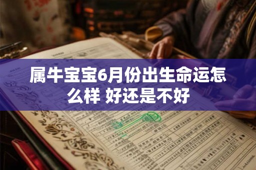 属牛宝宝6月份出生命运怎么样 好还是不好