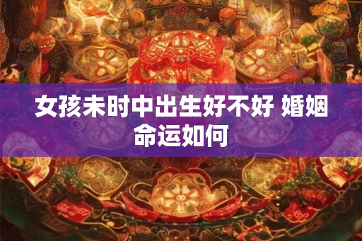 女孩未时中出生好不好 婚姻命运如何