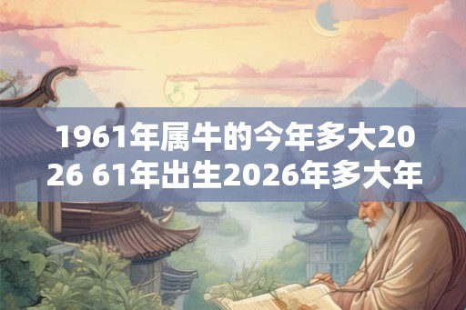 1961年属牛的今年多大2026 61年出生2026年多大年龄