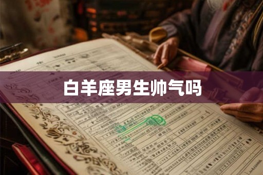 白羊座男生帅气吗