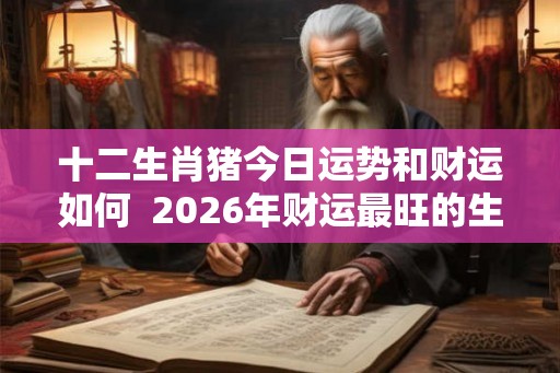 十二生肖猪今日运势和财运如何 2026年财运最旺的生肖 十二生肖猪今日运势和财运如何 2026年财运最旺的生肖