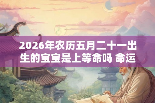 2026年农历五月二十一出生的宝宝是上等命吗 命运如何