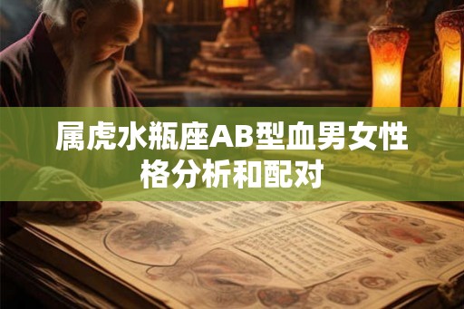 属虎水瓶座AB型血男女性格分析和配对