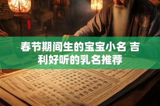 春节期间生的宝宝小名 吉利好听的乳名推荐 春节期间生的宝宝小名 吉利好听的乳名推荐