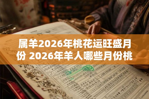 属羊2026年桃花运旺盛月份 2026年羊人哪些月份桃花运旺