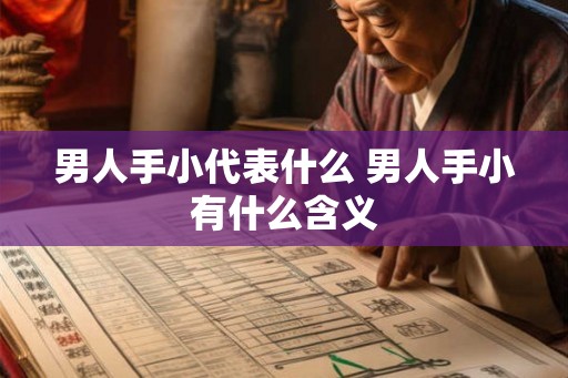 男人手小代表什么 男人手小有什么含义