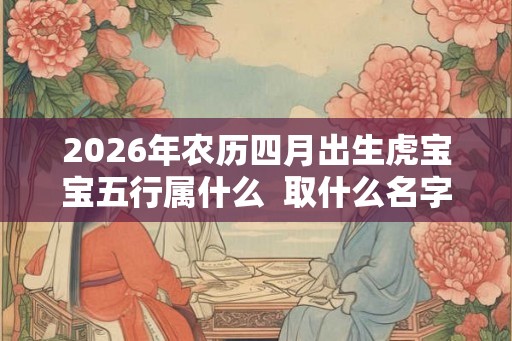 2026年农历四月出生虎宝宝五行属什么  取什么名字好