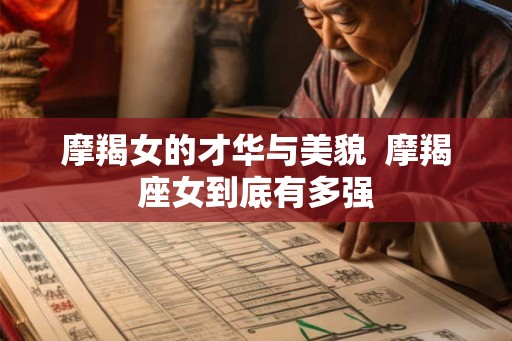 摩羯女的才华与美貌  摩羯座女到底有多强