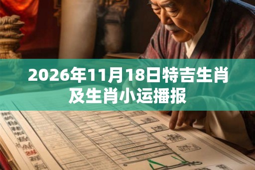 2026年11月18日特吉生肖及生肖小运播报