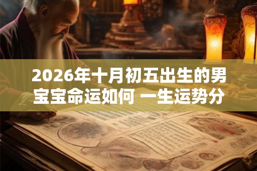 2026年十月初五出生的男宝宝命运如何 一生运势分析 2026年十月初五出生的男宝宝命运如何 一生运势分析