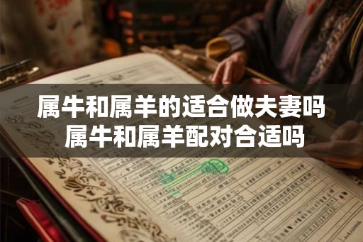 属牛和属羊的适合做夫妻吗 属牛和属羊配对合适吗 属牛和属羊的适合做夫妻吗 属牛和属羊配对合适吗