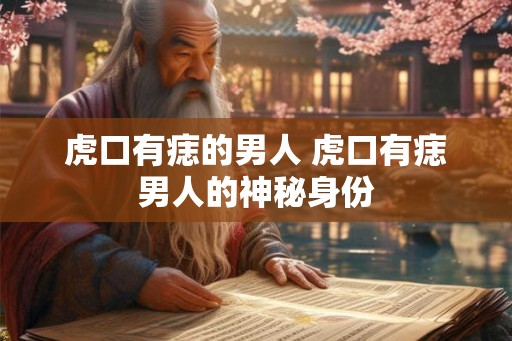 虎口有痣的男人 虎口有痣男人的神秘身份