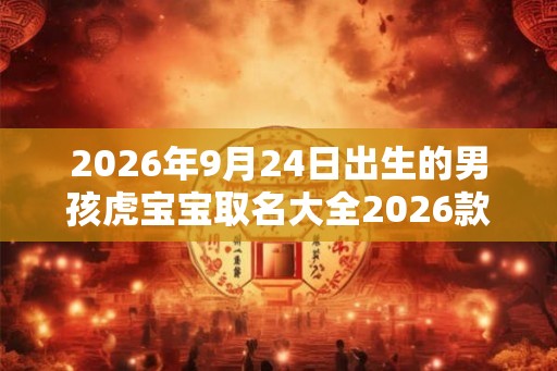 2026年9月24日出生的男孩虎宝宝取名大全2026款 豪气的名字推荐 2026年9月24日出生的男孩虎宝宝取名大全2026款 豪气的名字推荐