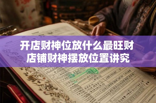 开店财神位放什么最旺财 店铺财神摆放位置讲究 开店财神位放什么最旺财 店铺财神摆放位置讲究