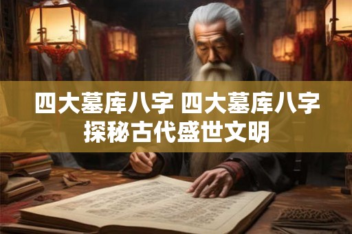 四大墓库八字 四大墓库八字探秘古代盛世文明