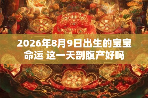 2026年8月9日出生的宝宝命运 这一天剖腹产好吗