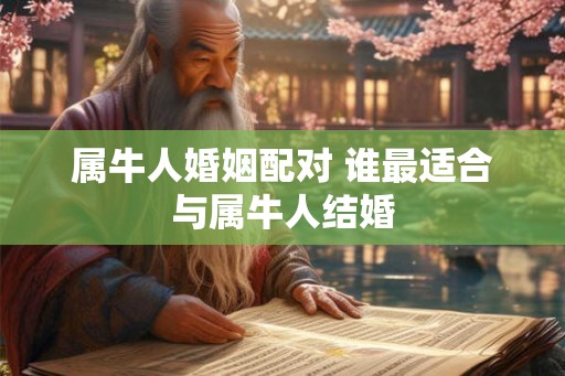 属牛人婚姻配对 谁最适合与属牛人结婚