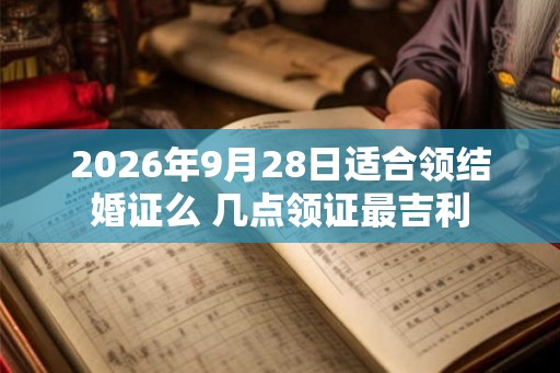 2026年9月28日适合领结婚证么 几点领证最吉利