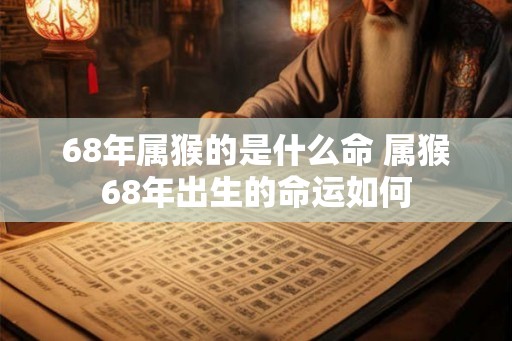 68年属猴的是什么命 属猴68年出生的命运如何 68年属猴的是什么命 属猴68年出生的命运如何