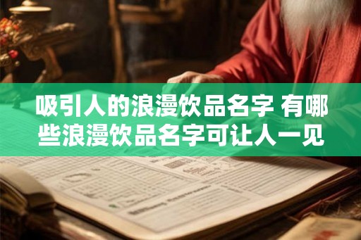 吸引人的浪漫饮品名字 有哪些浪漫饮品名字可让人一见倾心