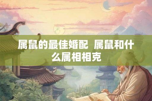 属鼠的最佳婚配  属鼠和什么属相相克